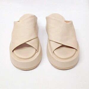 Marsell Piattaforma Leather Mules Chunky Platform slides Size 38 EU / US 7.5